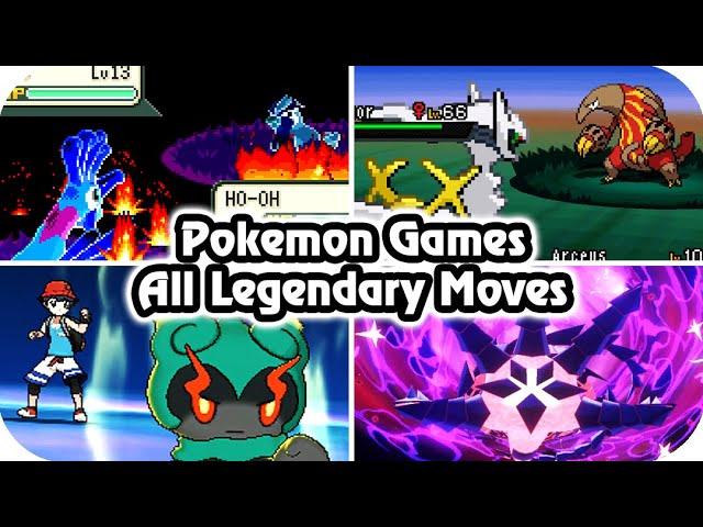 Pokémon Game : Evolution of All Legendary Signature Moves (1996 - 2020)