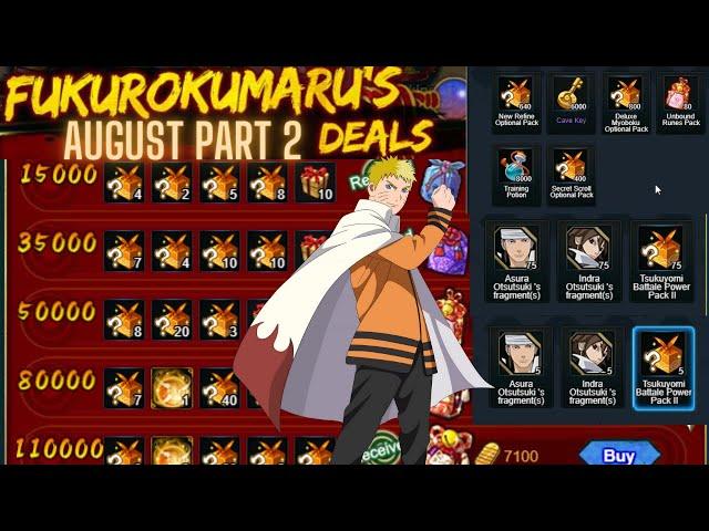 Naruto Online - 110,000 Fuku Deals August 2023 [Part 2]