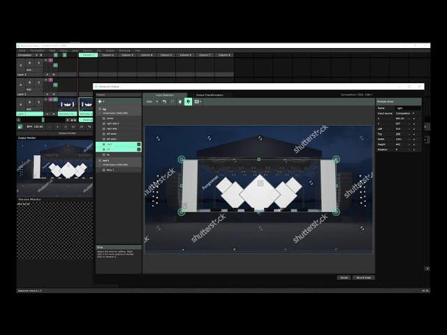 Resolume Tutorials - multiple screen output shows in display monitor