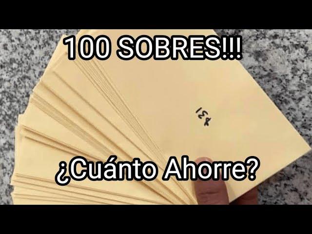 ¿Cuánto Ahorre del reto 100 sobres?                           #ahorro #dinero #finanzas #sobres