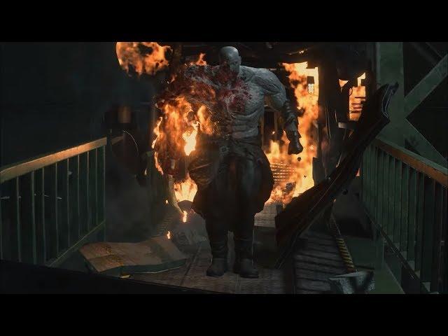 Super Tyrant / Mr X Final Boss Fight - Resident Evil 2 Remake (Hardcore, No Damage)