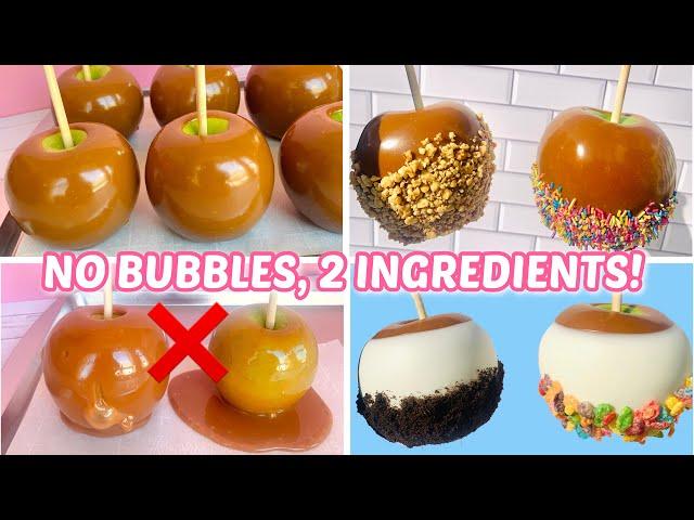 NO FAIL- 2 INGREDIENT CARAMEL APPLES | Perfect Caramel Apples Every Time!