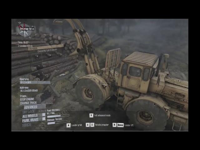 Spintires: Mudrunner: Loading a trailer