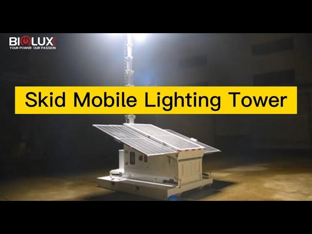 What does skid lighting tower look like?