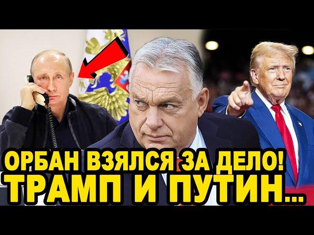 ПОСЛЕДНИЕ ШТРИХИ! Экстренный Разговор Орбана с Путиным После Визита у Трампа!