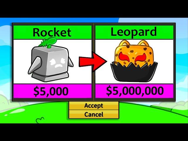 Trading From Rocket to Leopard in 24 Hours (Blox Fruits)