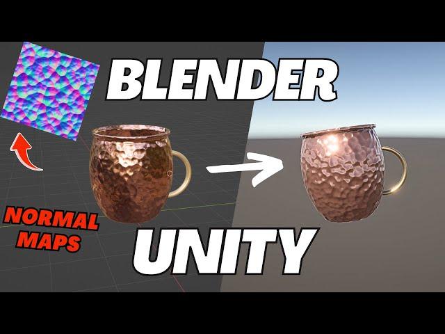 How to EXPORT MATERIALS with NORMAL MAPS from Blender into Unity