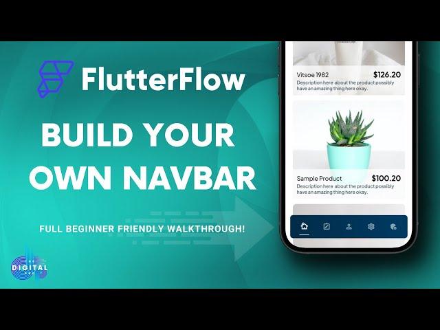 Building your own Custom Navigation Bar in #FlutterFlow - Full walkthrough