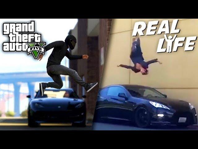 GTA 5 VS REAL LIFE 10 ! (fun, fail, stunt, ...)