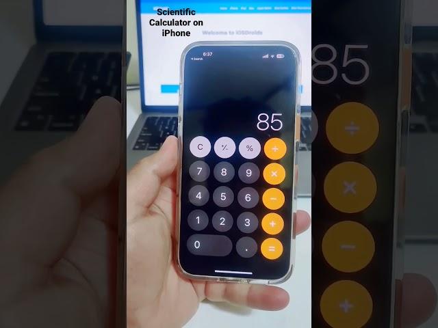 Scientific Calculator on iPhone #shorts #iphone #iphoneshorts #iphonetips #iphonetricks