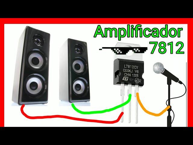 Amplifiers with voltage regulator 7812 Audio equipment