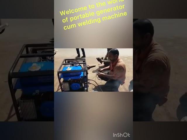 Welcome to the world of portable generator cum welding machine