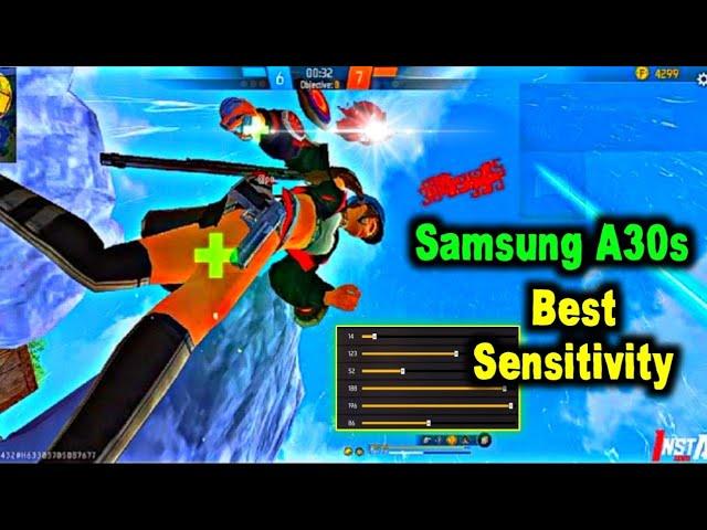 Samsung Galaxy A30/A30s Free Fire Auto Headshot Sensitivity Setting|| New 2024