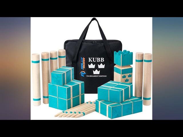 Kubb Premium Set Yard Game Set for Adults, Families - Fun, Interactive Outdoor review