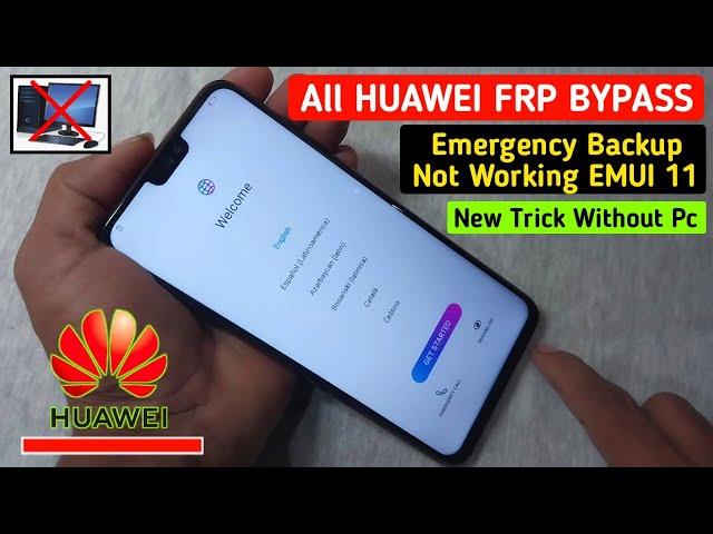 All HUAWEI FRP Bypass Safe mode And Emergency backup Not Working EMUI 11 New Method 2023 Today