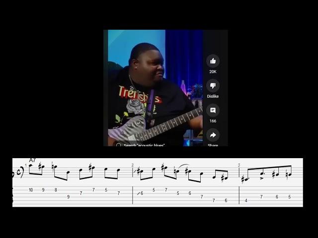 Christone "Kingfish" Ingram Jazzy dominant chord Lick