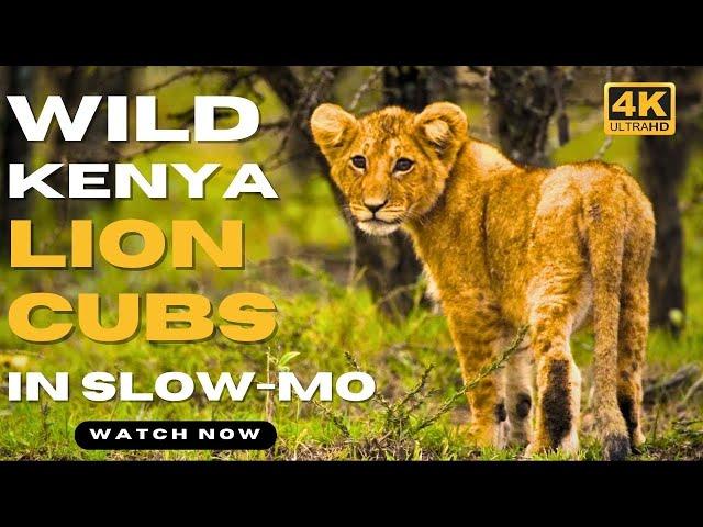 Lion Cabs: The Kings of the Kenyan Wild in Epic Slow-Mo! .