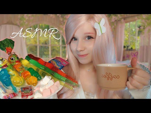 АСМР Чаепитие с ФлаттершайИтинг сладостей и близкий шёпотРолевая игра ASMR Fluttershy Roleplay