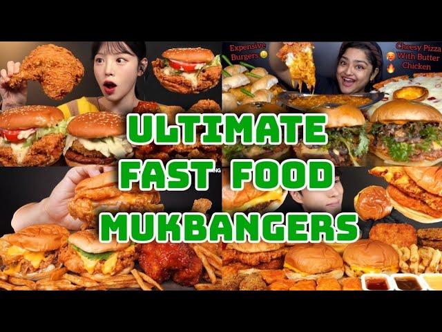 Crispy Chicken & Juicy Burgers Mukbang  | ASMR Eating Sounds  Compilation Video by Chillbites 