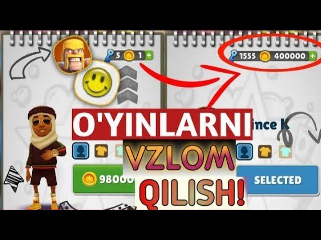 O'yinlarni vzlom qilamiz. pul ishlaydigan O'yinlarni vzlom qilish/ Internetda  pul ishlash