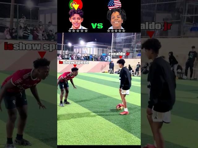 Cristiano jr Vs is show speed  epic Funny moments  #shortvideo #football #speedmeetsronaldo