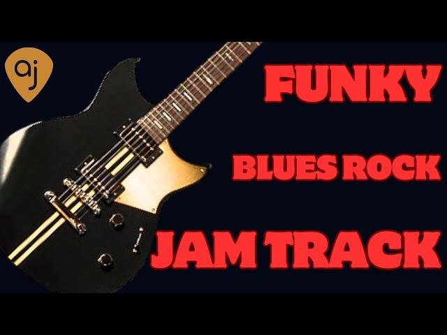 FUNKY BLUES ROCK JAM TRACK | Guitar Backing Track (E Minor - 82 BPM)