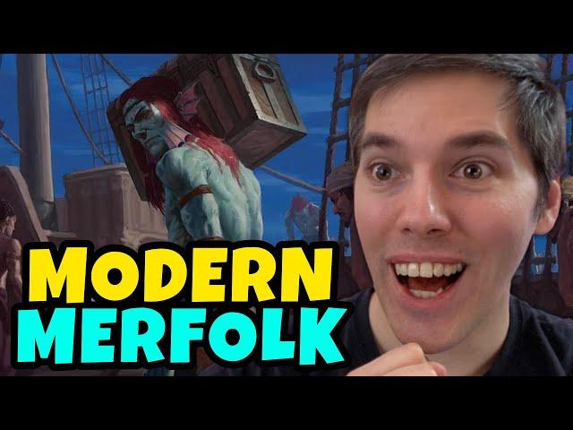 The Return To Mono Blue Merfolk | Modern MTG Gameplay