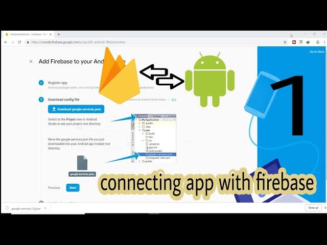 Connecting Firebase With Android Studio | Android App With Firebase Part 1