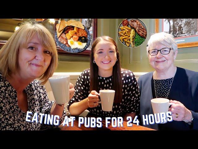 ONLY EATING IN PUBS FOR 24 HOURS