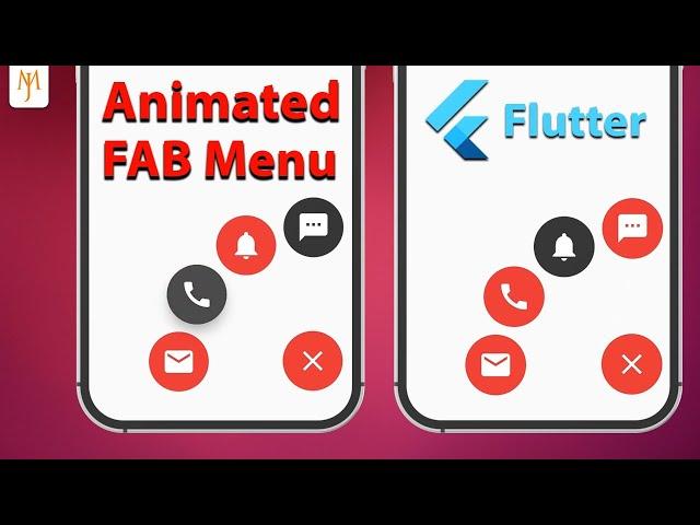 Flutter Tutorial - Animated Circular FAB Menu | The Easy Way | Expandable FAB Menu