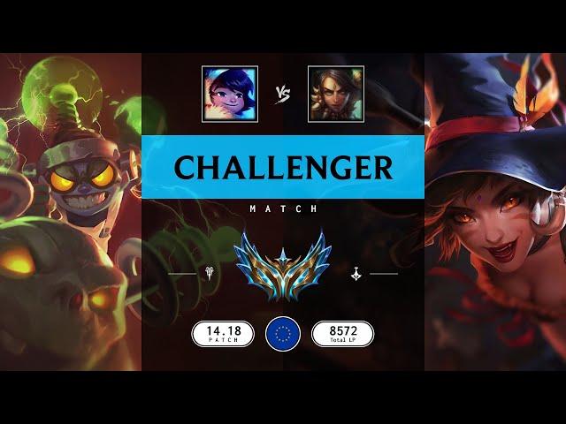 Challenger Match: Super Nunu & Willump vs Super Nidalee - EUW server Patch 14.18