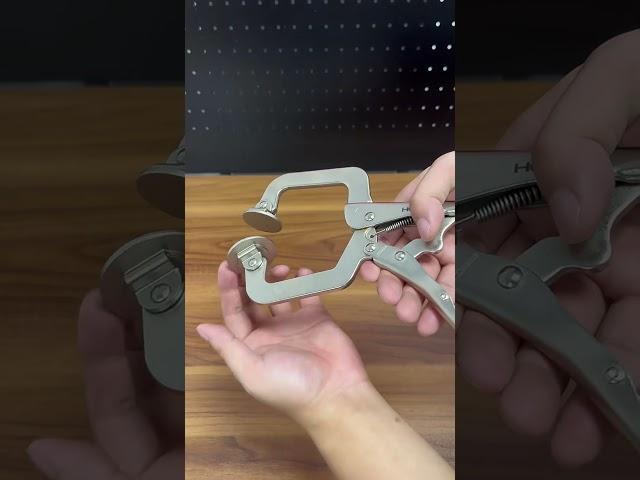 Professional C type locking plier wood clamp  with small adjustable pad carbon steel OEM