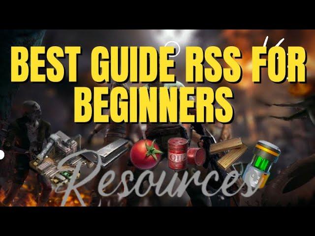 BEGINNERS GUIDE FOR RESOURCES (RSS) | STATE OF SURVIVAL