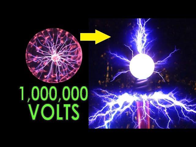 DIY Overclocked Plasma Globe. 2500V to a MILLION volts