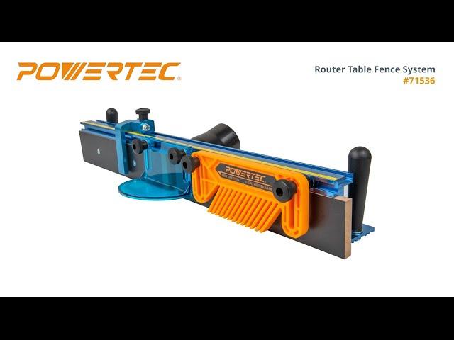 Deluxe Router Table Fence System - POWERTEC 71536 - Woodworking Tools & Accessories