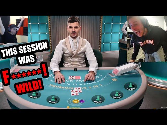 Insane Completely UNHINGED BlackJack Session !