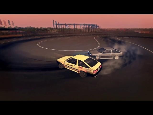 Дрифт на Toyota AE86