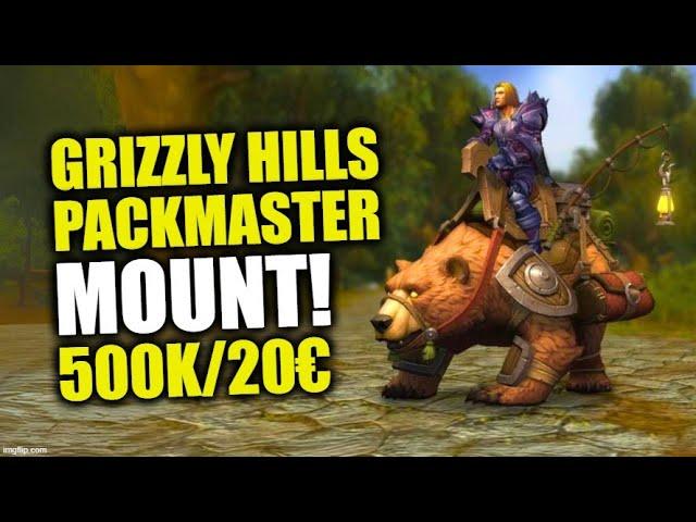 Grizzly Hills Packmaster Mount - New Transmog Mount! WoW The War Within