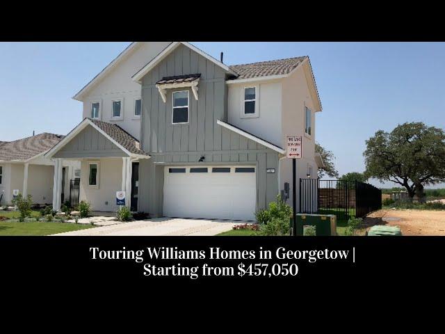 Touring Williams Homes in Georgetown | Starting from $457,050