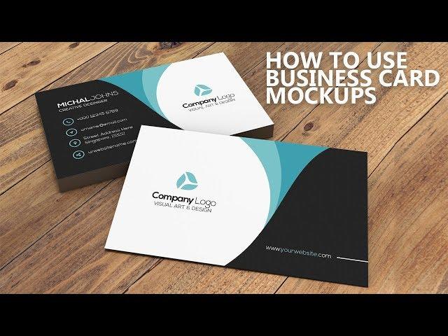 How to use Business Card Mockup in Photoshop