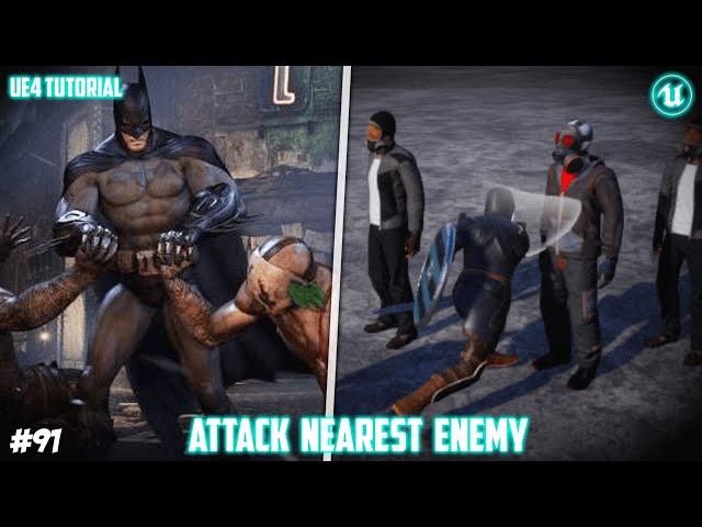 UE4: TUTORIAL #91 | Attacking nearest enemy (Third person sword and shield combat)