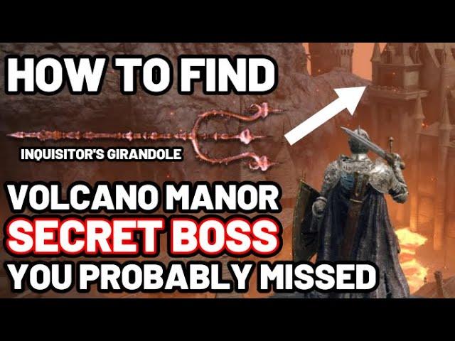 How to Find the SECRET BOSS in VOLCANO MANOR - Elden Ring - YOU PROBABLY MISSED THIS ONE #eldenring