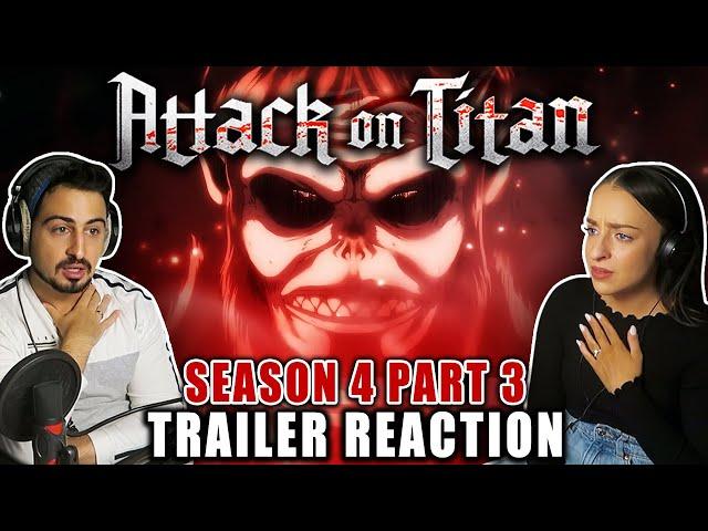 IT'S ALMOST HERE! Attack on Titan Season 4 Part 3 TRAILER REACTION!