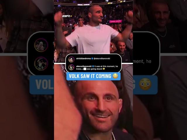 Volk knew it was about to go down  #UFC312