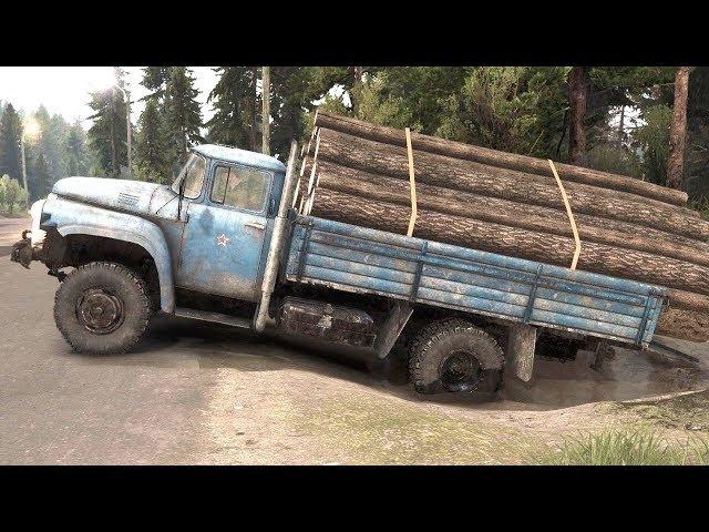 SPINTIRES - The New B 130 Truck Transporting Logs