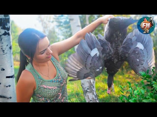 Country Life Vlog. Life in a Belarusian village. Сooking duck in a cauldron