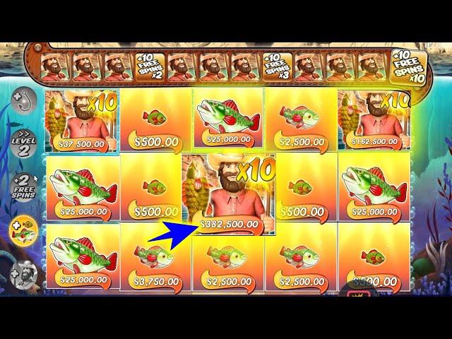 RECORD FISHERMAN 10X BIG BASS SPLASH HUGE PROFIT BONUS BUY ONLINE CASINO SLOT 48 FREE SPINS