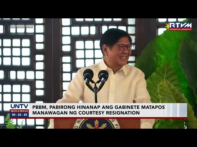 PBBM, idinaan sa biro ang pagbati sa kanyang Gabinete matapos ang panawagang courtesy resignation
