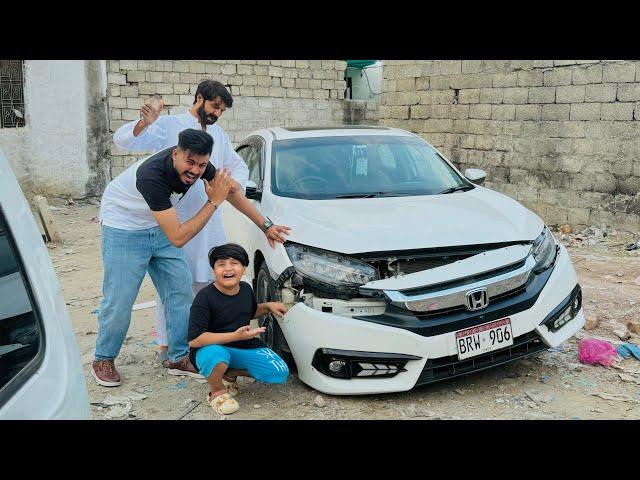 Anas bhai ny new car ka accident kr deya  || Papa ny bht mar pari Anas bhai ko  ||