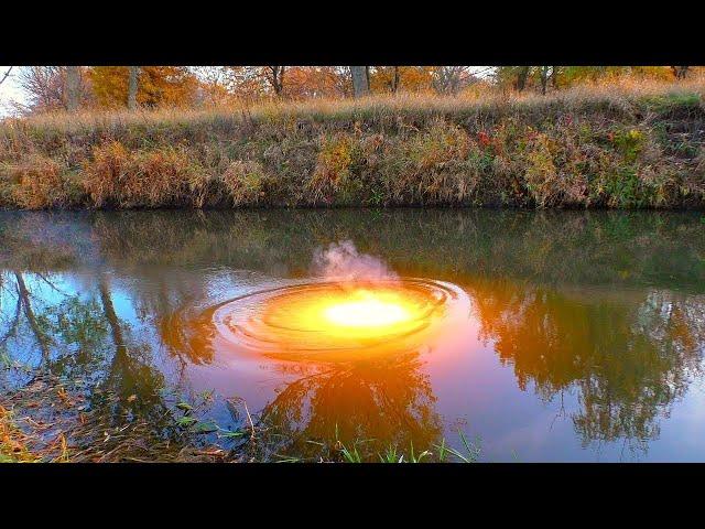 Тест мощных бомбочек под ВОДОЙ